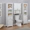 Alaterre Furniture Dorset Bath Over the Toilet Space Saver Storage with Upper Cabinet and Open Shelf ANVA7274WH - alternate 4